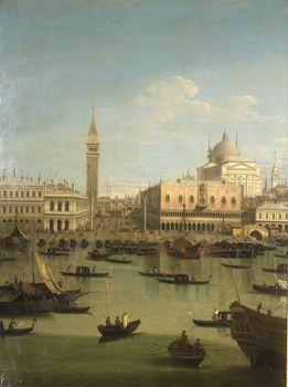 Piazzetta and church II Redentore, Canaletto