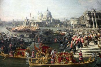 Przyjęcie francuskiego ambasadora w Pałacu Dożów, Canaletto