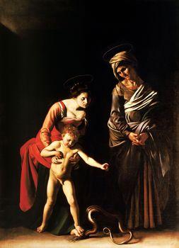 Madonna z dzieciątkiem i św. Anną, Caravaggio