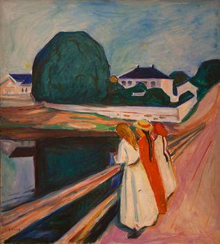 Dziewczęta na moście, Munch