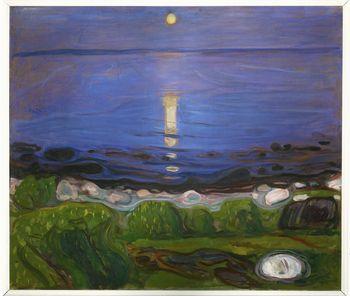 Summer night on the beach, Munch
