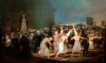 Procesja biczowników, Goya