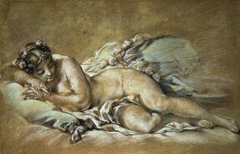 Sleeping young woman, Boucher
