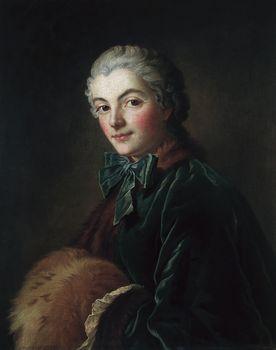Young woman with muff, Boucher