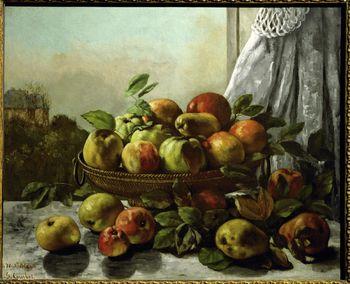 Fruit in a basket, Courbet