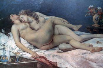 Śpiące, Courbet