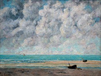 The calm sea, Courbet