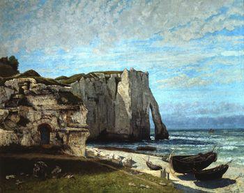 The Cliffs of Etretat after a thunderstorm, Courbet