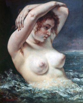 The Woman in the Waves, Courbet