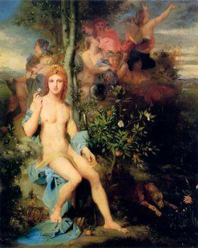 Apollo and the Nine Muses, Moreau