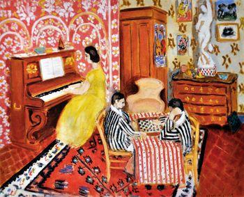 Pianist and Checker Players, Matisse