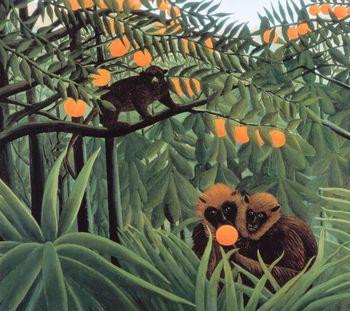 The monkeys in the jungle, Rousseau