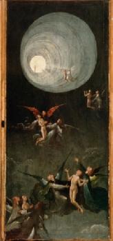 Wizje zaświatów, Wzniesienie błogosławionych do raju, Hieronim Bosch