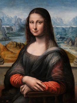 Mona Lisa, kopia z Muzeum Prado, Leonardo da Vinci