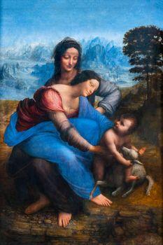 Święta Anna Samotrzecia, Leonardo da Vinci