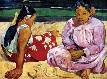 Tahitańskie kobiety na plaży, Gauguin
