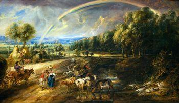 Rainbow landscape, Rubens