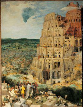Wieża Babel, fragment, Bruegel