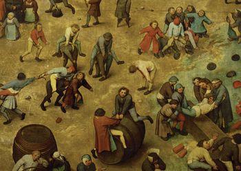  Zabawy dziecięce, detal, Bruegel