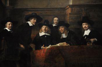 Syndycy cechu sukienników, Rembrandt