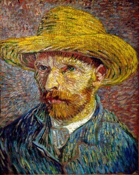 Autoportret w słomkowym kapeluszu, Vincent van Gogh
