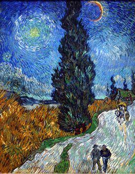 Droga z cyprysem i gwiazdą, Vincent van Gogh