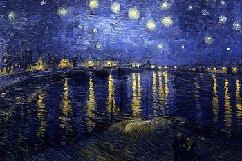 Gwiaździsta noc nad Rodanem, Vincent Van Gogh