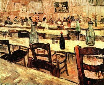 Interior of a restaurant in Arles, Vincent van Gogh