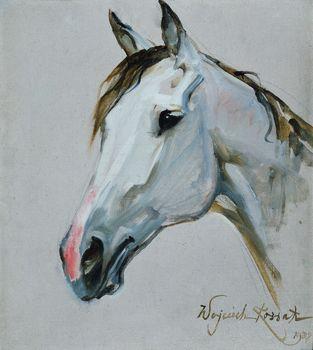 Studium głowy konia, Wojciech Kossak
