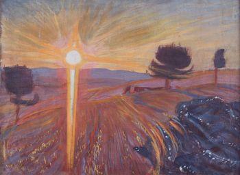 Promienny zachód słońca, Wojciech Weiss
