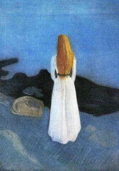 Young woman on the shore, Munch